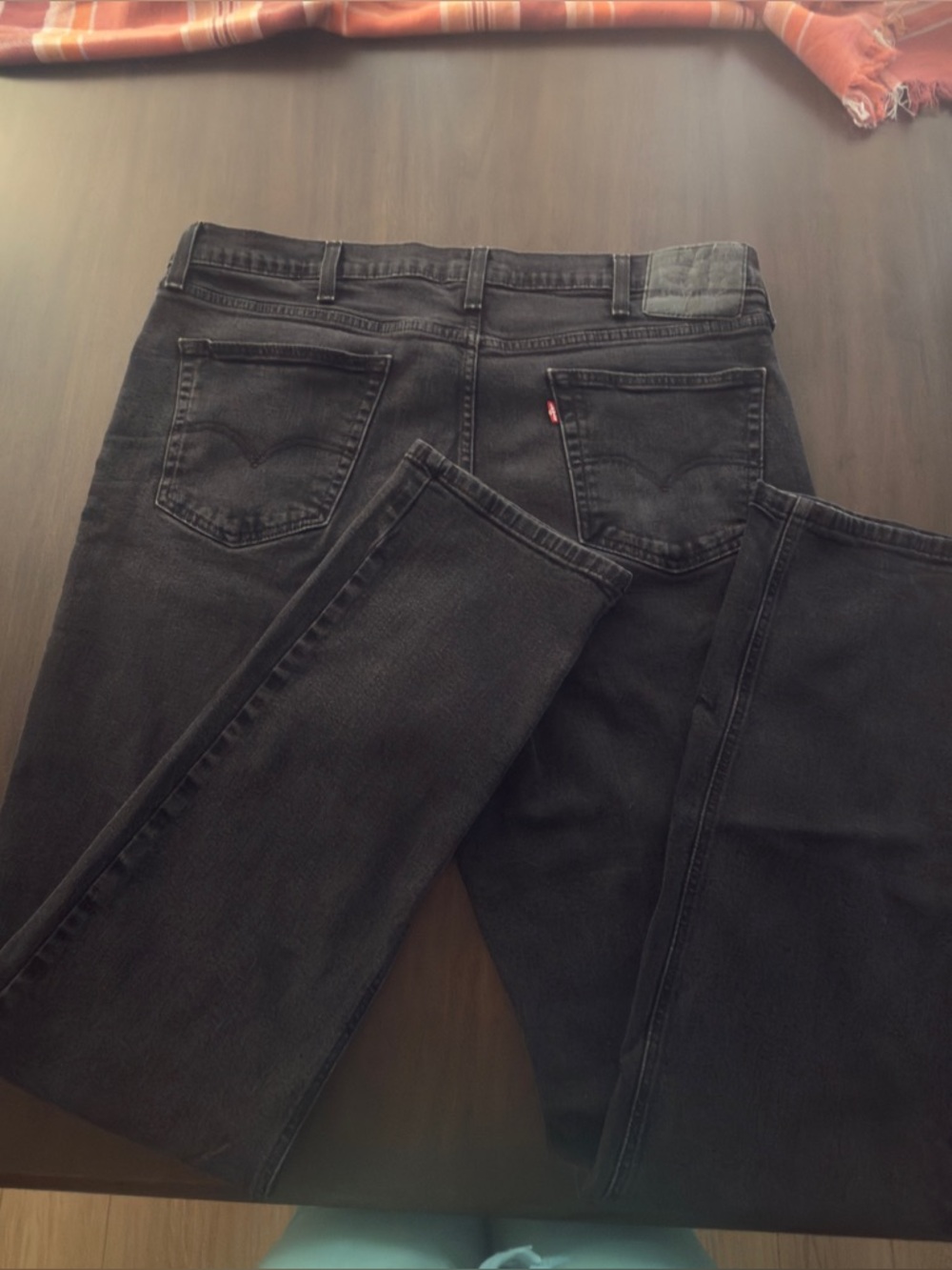 Levi's Men's Straight Black Denim Jeans